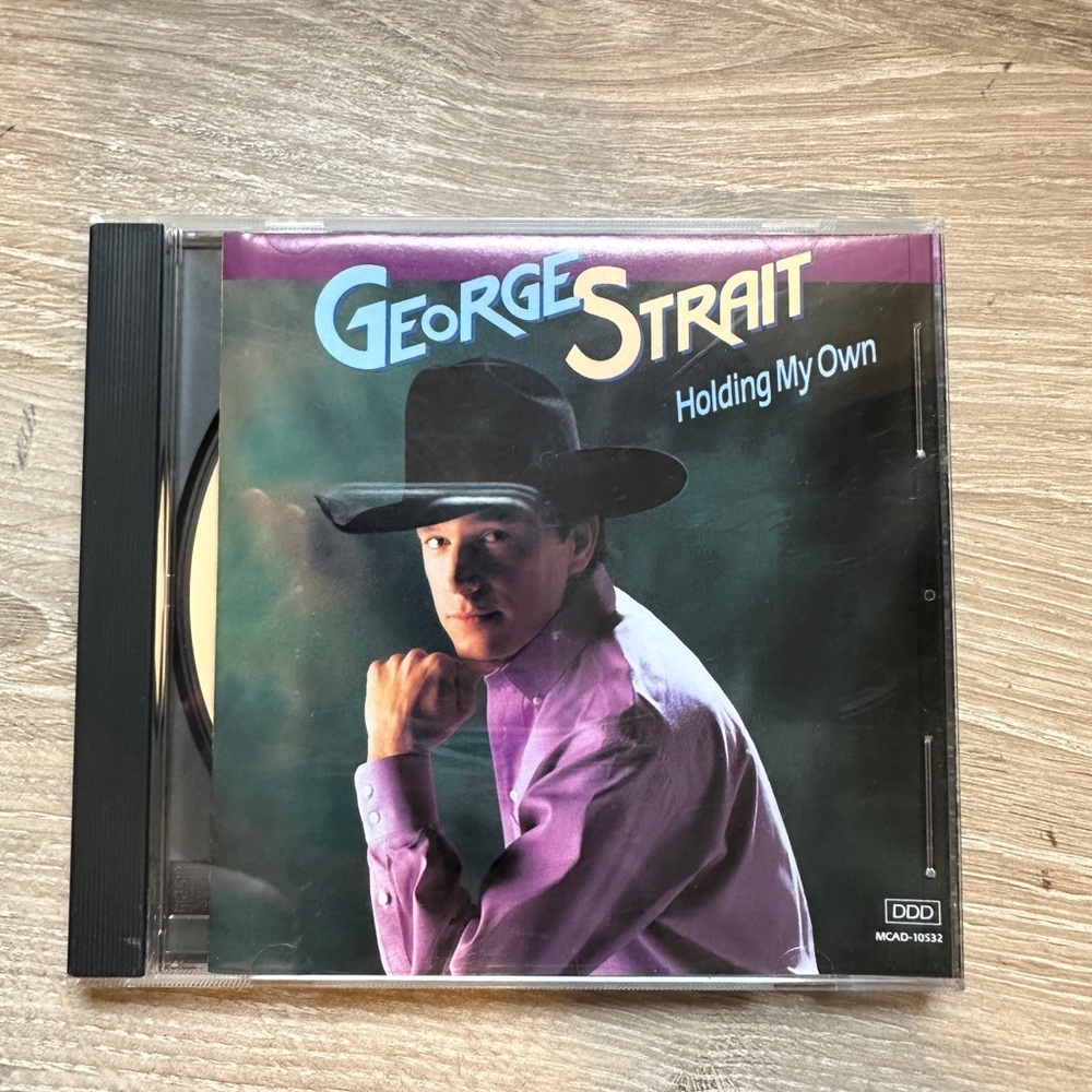 George Strait "Holding My Own" CD - Purple Shirt Album Cover